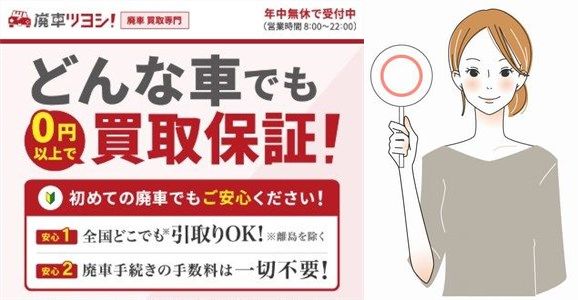廃車ツヨシ!の廃車買取の良い口コミ・評判